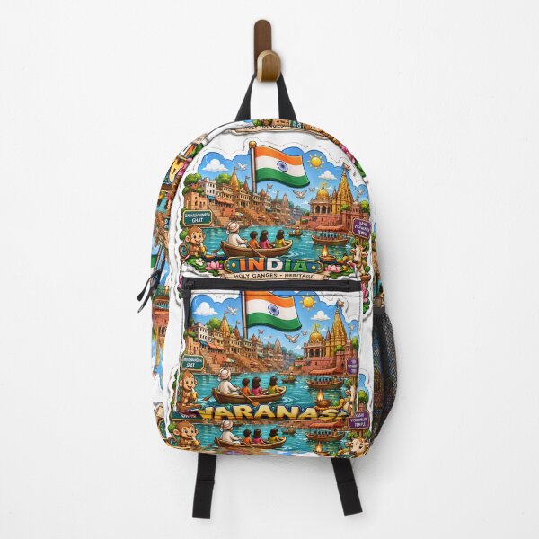 Item preview, Varanasi Ganges Cute 3D Label Label Text VARANASI INDIA ?? designed and sold by PaintMeWorld.