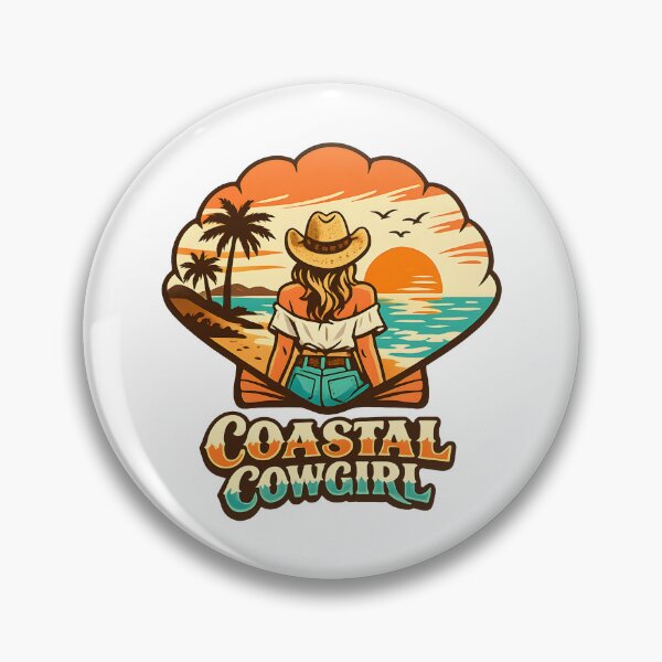 Item preview, Coastal Cowgirl Retro Beach Sunset Western Boho Summer Vibes designed and sold by Artycom.
