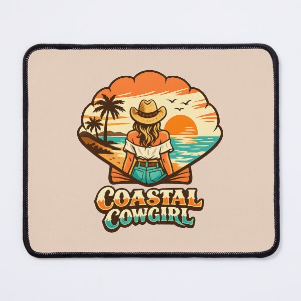 Item preview, Coastal Cowgirl Retro Beach Sunset Western Boho Summer Vibes designed and sold by Artycom.