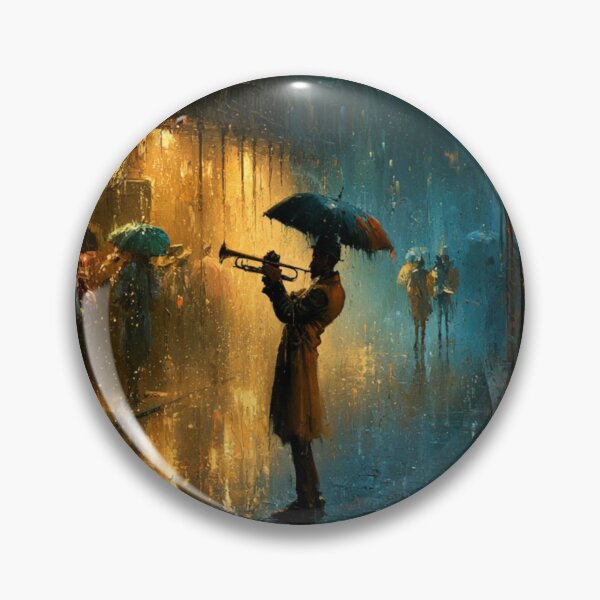 Item preview, New Orleans Jazz Rainy French Quarter Art designed and sold by GSizzle1.