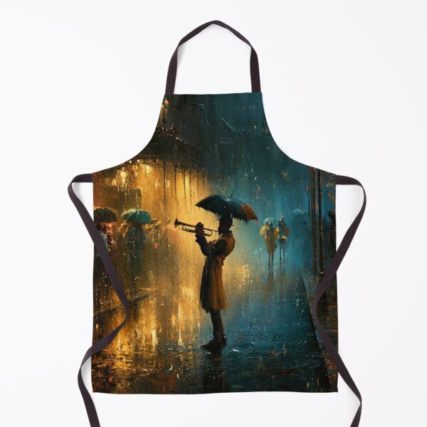 Item preview, New Orleans Jazz Rainy French Quarter Art designed and sold by GSizzle1.