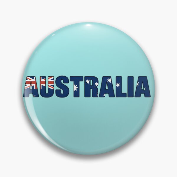 Artikelvorschau, Australia text with flag no background entworfen und verkauft von CreationsNicB.