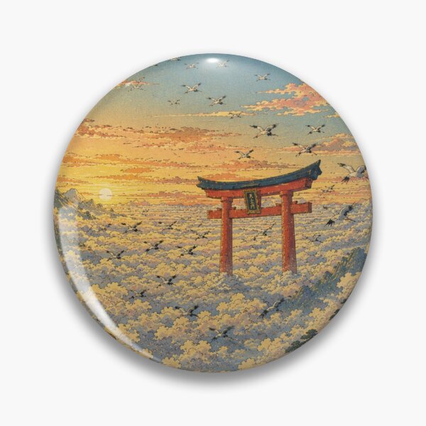 Item preview, Beyond the Sea of Clouds | Ukiyo-e Fantasy Landscape designed and sold by Substance_life.
