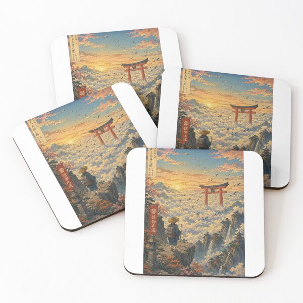 Item preview, Beyond the Sea of Clouds | Ukiyo-e Fantasy Landscape designed and sold by Substance_life.