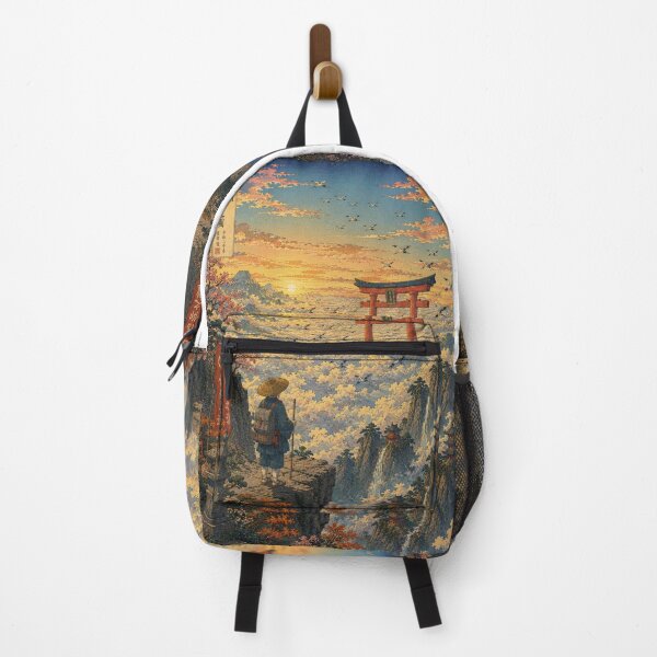 Item preview, Beyond the Sea of Clouds | Ukiyo-e Fantasy Landscape designed and sold by Substance_life.