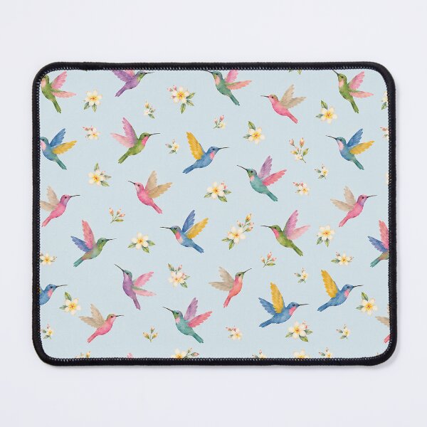 Item preview, Seamless Tropical Hummingbird Pattern with Plumeria Flowers designed and sold by Islabonita..