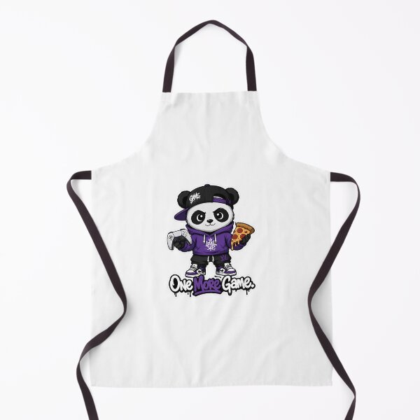 Item preview, One More Game Panda – Funny Gamer Cartoon Mascot Sticker designed and sold by Aesthicer.
