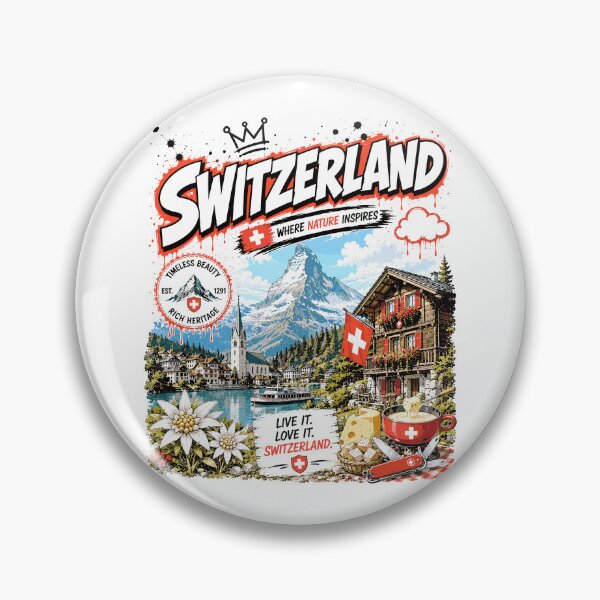 Item preview, Switzerland Graffiti Streetwear Typography Design designed and sold by AtuqStudio.