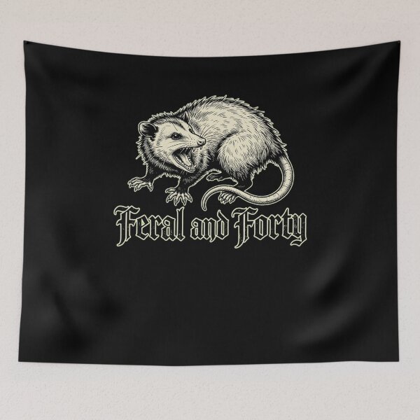 Item preview, Feral and Forty Opossum 40th Fortieth designed and sold by snowry.