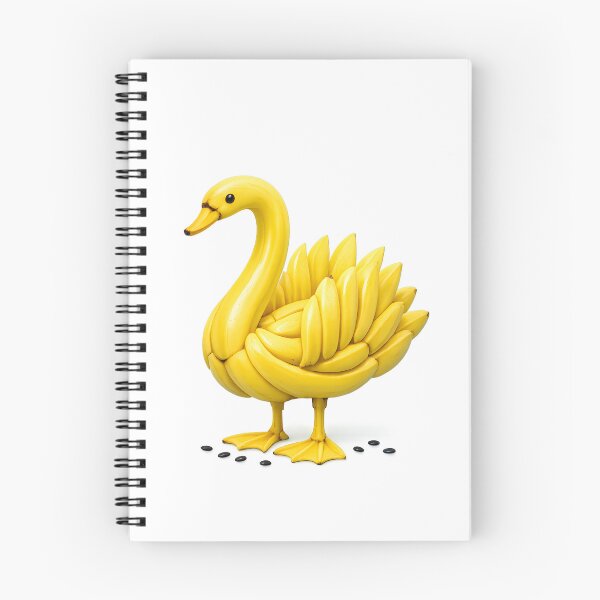 Item preview, Banana Bird - Surreal Yellow Fruit Swan Sculpture designed and sold by canvahub.