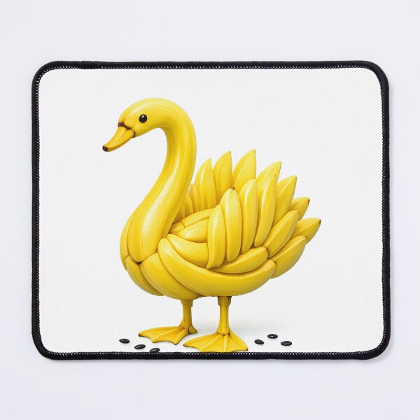 Item preview, Banana Bird - Surreal Yellow Fruit Swan Sculpture designed and sold by canvahub.