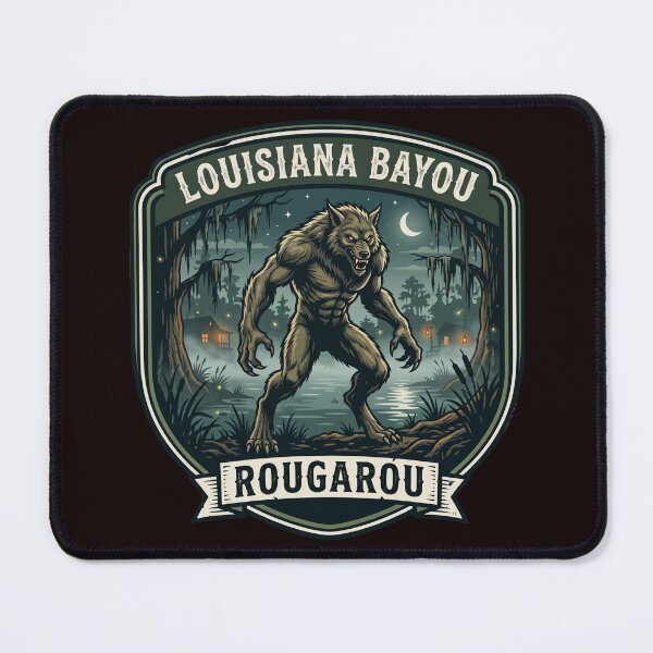 Item preview, Louisiana Bayou – Rougarou | National Park Badge Design designed and sold by ElNiro.