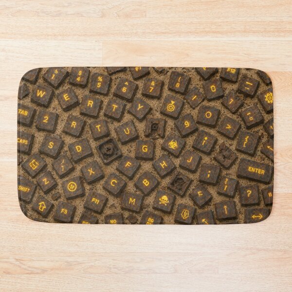 Item preview, Post Apocalyptic Rusted Mechanical Keyboard Gaming Pattern designed and sold by Aimaniia666.