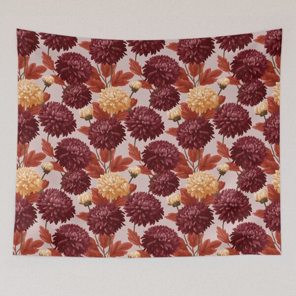 Item preview, Minimalistic Chrysanthemum Flower  - Botanical Garden Pattern  - Gifts For Sister designed and sold by RoyalStarsPatts.