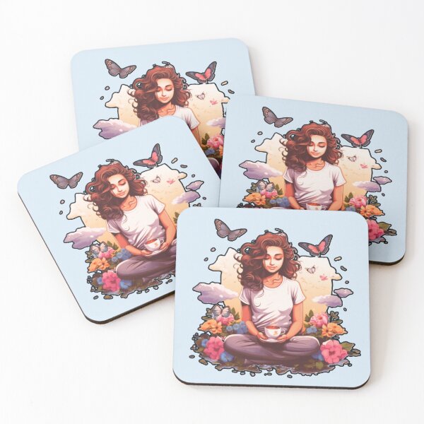 Item preview, Aesthetic Vintage style Nature Coffee And Woman designed and sold by Lovemountain.
