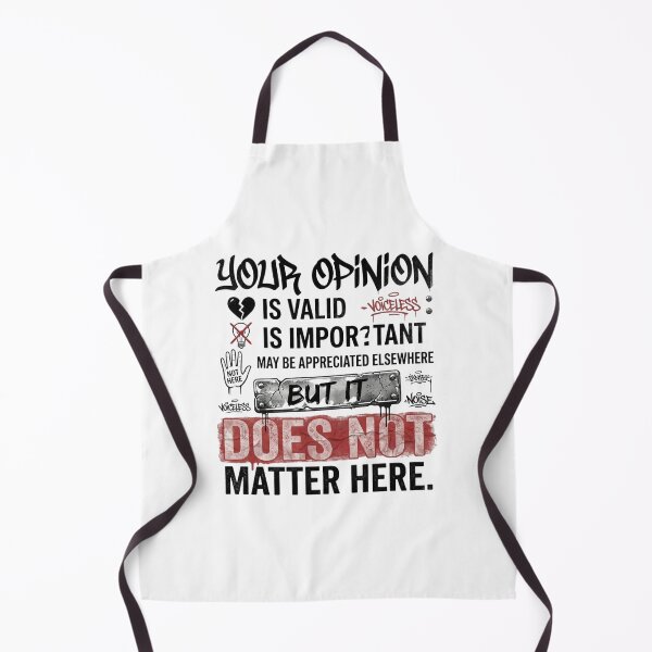 Item preview, Your Opinion Does Not Matter Distressed Grunge Typography designed and sold by WordsplusFabric.