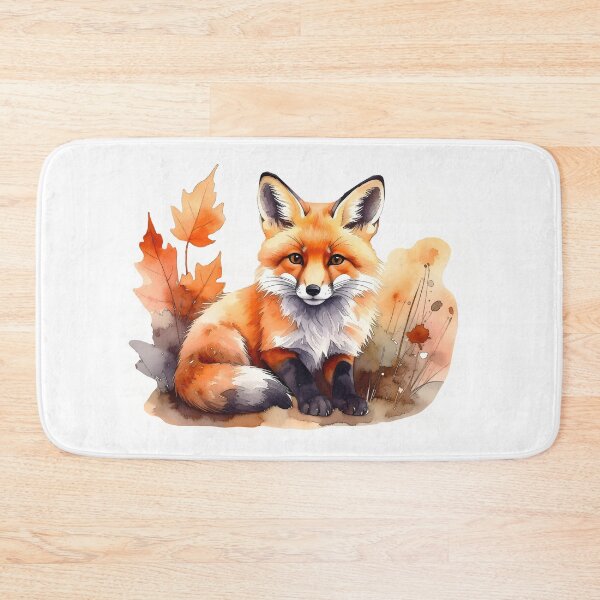 Item preview, Watercolor Autumn Fox Illustration designed and sold by Rutvain.