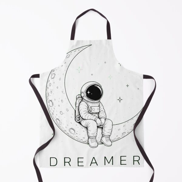Item preview, DREAMER Astronaut on Moon | Minimalist Space Line Art Design designed and sold by Ahmed Nedji.