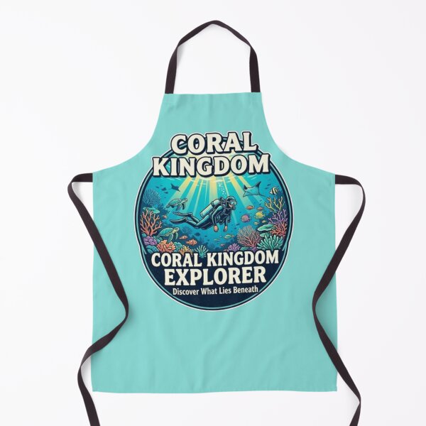 Item preview, Coral Kingdom Explorer Vintage Scuba Diving Design designed and sold by weeomano.