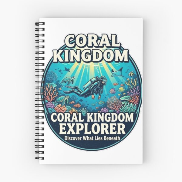 Item preview, Coral Kingdom Explorer Vintage Scuba Diving Design designed and sold by weeomano.