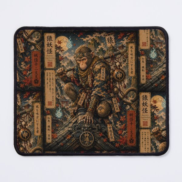 Item preview, Monkey Trickster – Thief of the Thousand Shrines | Yokai Zodiac Collection designed and sold by KMChronicles.
