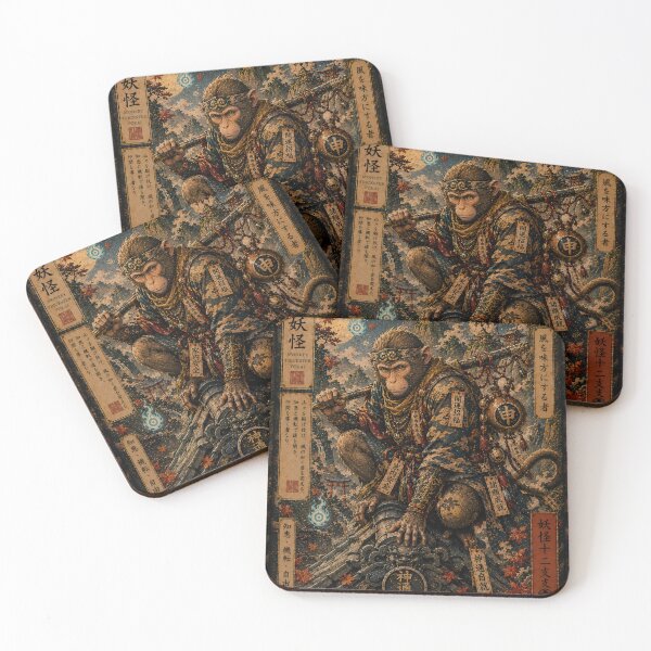 Item preview, Monkey Trickster – Thief of the Thousand Shrines | Yokai Zodiac Collection designed and sold by KMChronicles.