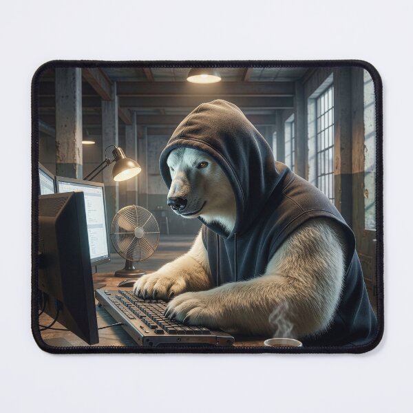 Item preview, Dodgy Polar Bear Hacker designed and sold by Tridentulus.