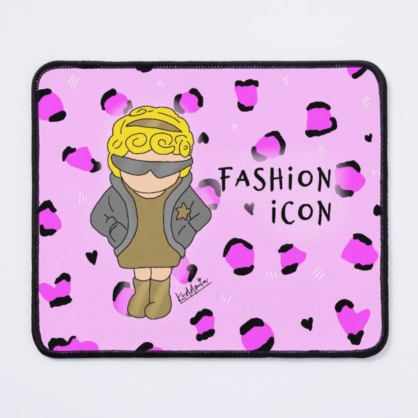 Item preview, Fashion icon Polly animal print by Olga Schembri designed and sold by Keddmia.