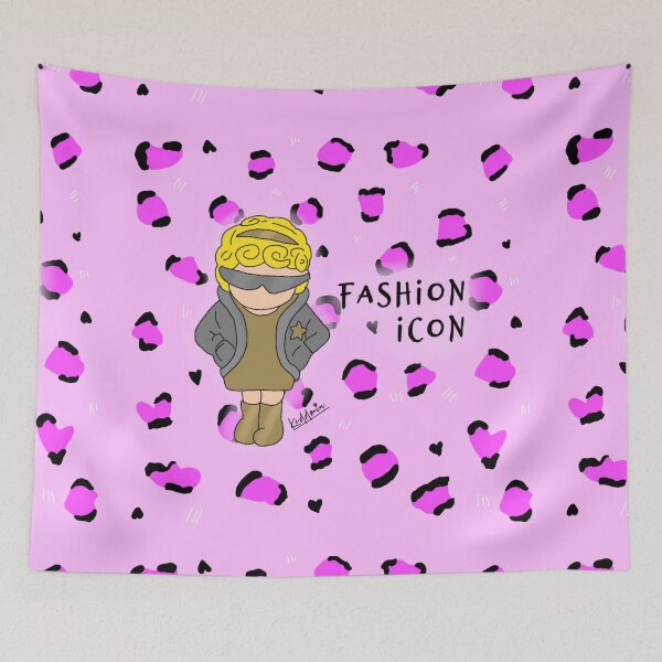 Item preview, Fashion icon Polly animal print by Olga Schembri  designed and sold by Keddmia.
