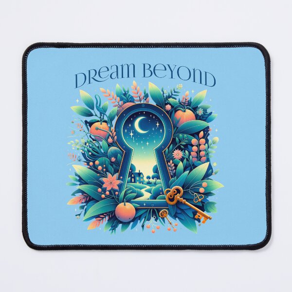 Item preview, Dream Beyond Fantasy Keyhole Cottage | Whimsical Dreamscape Nature Art designed and sold by Sachie's Studio.