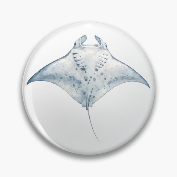 Item preview, Manta Ray Watercolour Illustration designed and sold by Jaruart.