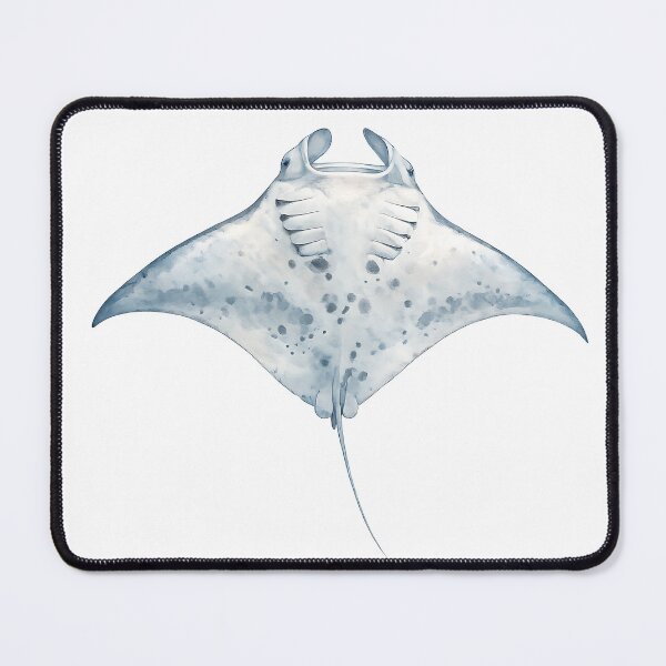 Item preview, Manta Ray Watercolour Illustration designed and sold by Jaruart.