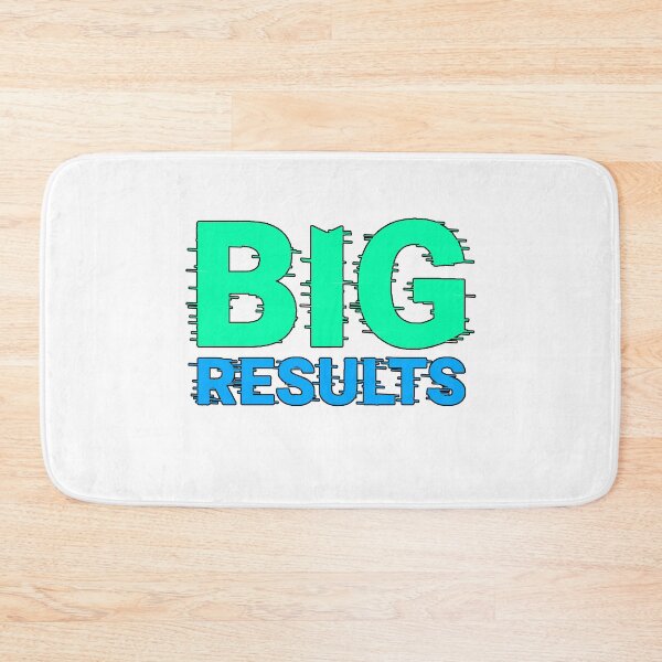 Item preview, Great Neon Results | Gym Glitch Motivational Quote designed and sold by AstronautMerch.