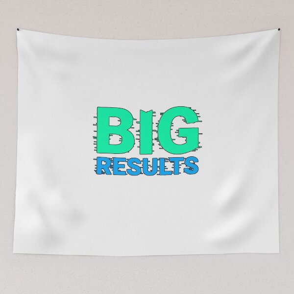 Item preview, Great Neon Results | Gym Glitch Motivational Quote designed and sold by AstronautMerch.