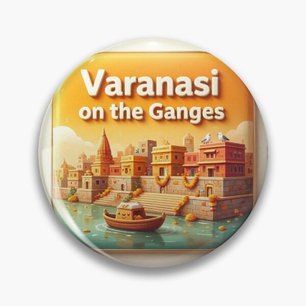 Item preview, Varanasi Ganges Cute 3D Label Label Text VARANASI INDIA designed and sold by PaintMeWorld.