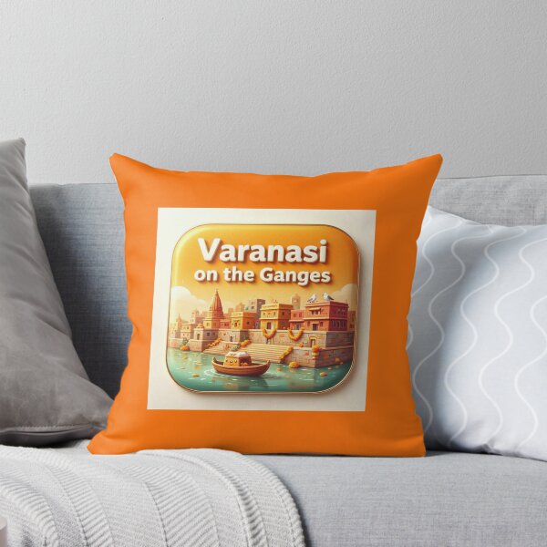 Item preview, Varanasi Ganges Cute 3D Label  Label Text VARANASI INDIA designed and sold by PaintMeWorld.