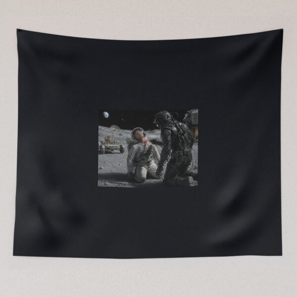 Item preview, Astronaut assimilated on the moon designed and sold by WiseBow.