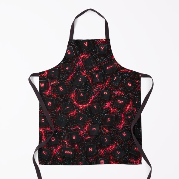 Item preview, Red Neon Mechanical Keycaps Evil Gaming Pattern designed and sold by Aimaniia666.