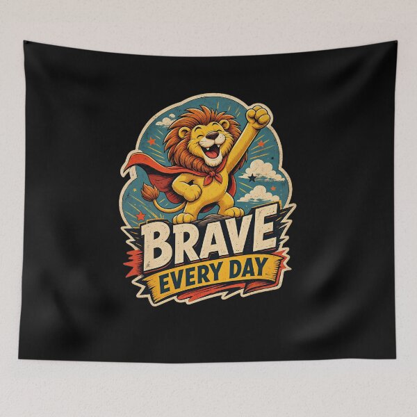 Item preview, Brave Little Lion designed and sold by FreshPixelArt.