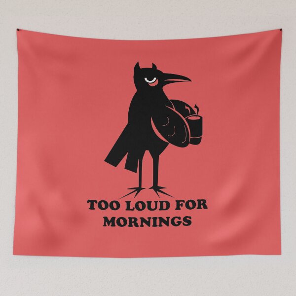 Item preview, Gothic rock - a crow drinking coffee designed and sold by beboplab.