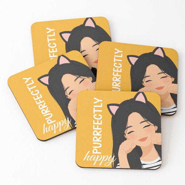 Item preview, Vector Illustration: "Purrfectly Happy" designed and sold by Siaotie Studio.