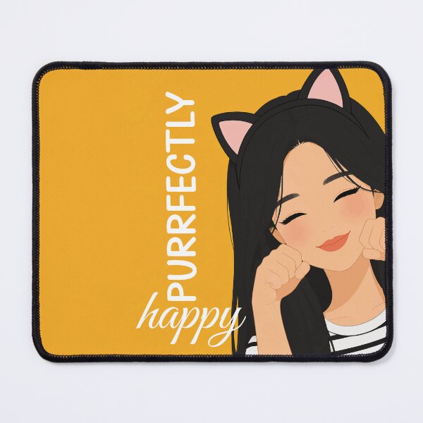 Item preview, Vector Illustration: "Purrfectly Happy" designed and sold by Siaotie Studio.