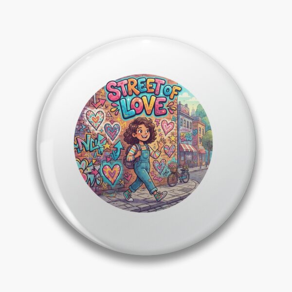 Item preview, Street Of Love Graffiti Sticker designed and sold by Imaginarium of Chaos falcon88 .