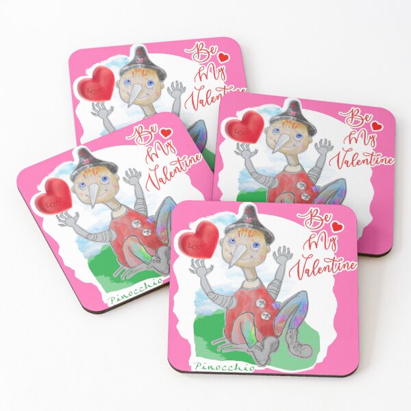 Item preview, Be My Valentine, Playing Wood PINOCCHIO (Original Drawing by ACCI) designed and sold by VanyssaGraphics.