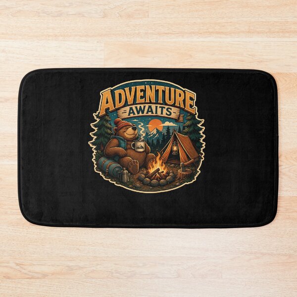 Item preview, Camping Bear designed and sold by FreshPixelArt.
