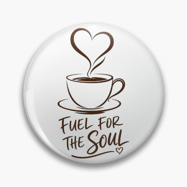 Item preview, FUEL FOR THE SOUL Coffee Cup | Minimalist Heart Steam Design designed and sold by Ahmed Nedji.