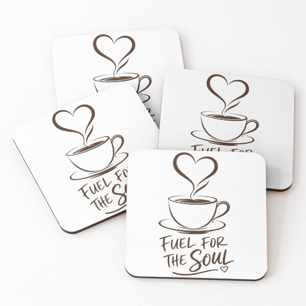 Item preview, FUEL FOR THE SOUL Coffee Cup | Minimalist Heart Steam Design designed and sold by Ahmed Nedji.