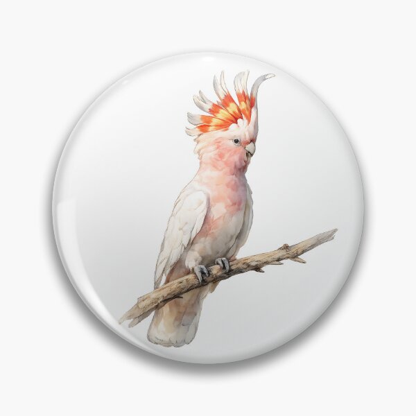 Item preview, Major Mitchell's Cockatoo Watercolour Illustration designed and sold by Jaruart.