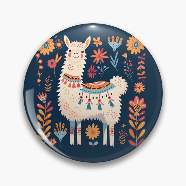 Item preview, Scandinavian Folk Art, Floral Alpaca designed and sold by xiao xuans.