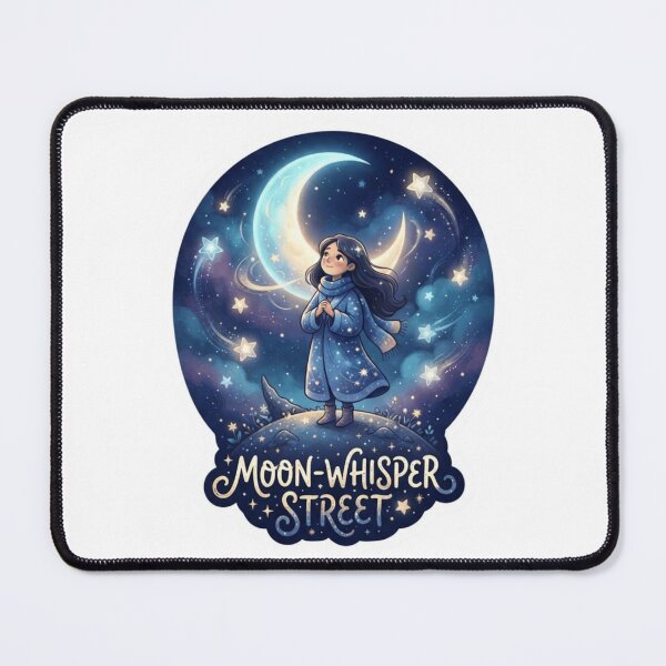 Item preview, Moon Whisper Street Night Sticker designed and sold by Imaginarium of Chaos falcon88 .